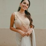 Diipa Khosla Instagram – So in love with this pearl sari by my dearest @siddartha_tytler that I wore for Day 1 of our Diwali Pop up 🤍 London, United Kingdom