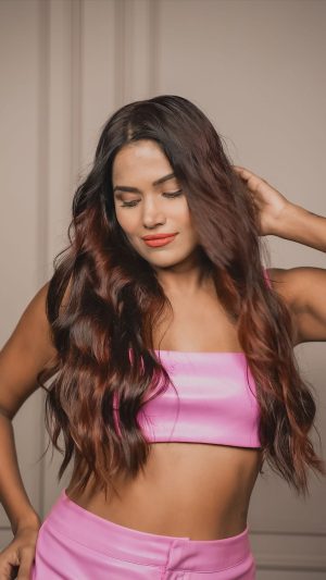 Dimpi Sanghvi Instagram - #AD
My hair color is a depiction of my passionate personality towards my loved ones & my work. 

Thanks to the @LOrealParis Casting Creme Gloss Ultra Visible, I’m just in love with my hair.
It has no ammonia, gives a vibrant colour even on dark hair, and lasts 32 washes. It made my hair 5X glossier and shinier even on dark hair.

I chose the Shade 566 - Cherry Burgundy from their new Ultra Visible Range.

@myntra
#LOrealParis #UltraVisibleHairColor #MyHairColorMyExpression #LOrealParisIndia #DimpiSanghvi 

*24Hr prior allergy patch tests should be done