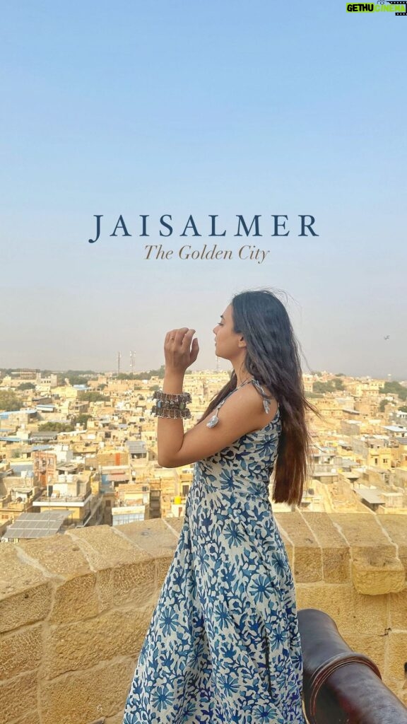 Dimple Biscuitwala Instagram - Immersed in the golden charm of Jaisalmer 🧡 where warmth resonates in every corner. ✨ . Thanks to @tripongo.in for enhancing my journey, and special gratitude to @privilonhotels for their remarkable hospitality – from delectable cuisine to enchanting desert camping, dance and music. A truly beautiful experience. ✨ . #JaisalmerMagic #TravelMemories #jaisalmer #goldencity #desertstay #tripongo #privilonhotels #holidayvibes #rajasthan