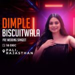 Dimple Biscuitwala Instagram - Another gig 🔥another city💫 #showtime #preweddingshow #privategig #dimplebiscuitwalalive
