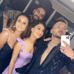 Divya Agarwal Instagram - My people ❤️⭐️ Thank you D, for hosting such an amazing night for us. Love you dil se ❤️😘 . . . Wearing : @studio_rx #kink #kinkers #sagaranand #divyaagarwal