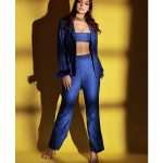 Divya Agarwal Instagram - Clicked by @amitkhannaphotography Styled by @stylingbyvictor @sohail__mughal___ Assisted by @styleby_antara Styling intern @janvijain123 Makeup @makeupbynayan Hair @yashikajain._ . Outfit @brillarecouture Accessories @equiivalence