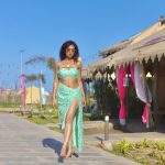 Divya Agarwal Instagram - 🧚🏻 . Outfit @victor_robinsonofficial Styled by @stylingbyvictor @sohail__mughal___ Makeup @dishisanghvii Hair @fouzikazi_makeupndhair Clicked by @deepaksfilmography Bracelet @ne_nepal Accessories @aestheeetical Shades @opiumeyewear