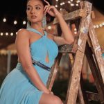 Divya Agarwal Instagram - The Color of life 🦋 . Outfit @victor_robinsonofficial Earrings @houseofdoro Styled by @sohail__mughal___ @stylingbyvictor Makeup @dishisanghvii Hair @fouzikazi_makeupndhair Clicked by @deepaksfilmography . #divyaagarwal #midnightblue #coloroflife #shootdaiers #fashionnova