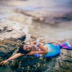 Divya Vadthya Instagram - A treat for my birthday “The mermaid “ “sagarakanya” 📸 @mohitkapil my buddy Edited @krishgradients ❤️ 💄 @m.rin.makeup lovely mary 🧜‍♀️ love your costume @artentertainment_company ❤️ Styled by @whynotrohinirao the beautiful inside out 😘