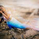 Divya Vadthya Instagram - A treat for my birthday “The mermaid “ “sagarakanya” 📸 @mohitkapil my buddy Edited @krishgradients ❤️ 💄 @m.rin.makeup lovely mary 🧜‍♀️ love your costume @artentertainment_company ❤️ Styled by @whynotrohinirao the beautiful inside out 😘