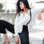 Divya Vadthya Instagram - Black and white 🖤 Concept- @bymahi_ Designed/styling: @bymahi_ bymahi_ Ast by: @preethi_potlapally Photography: @abhijitram_photo Makeup - @kaala_spot_makeovers Hair - @alp_makeovers #divi #divivadthya