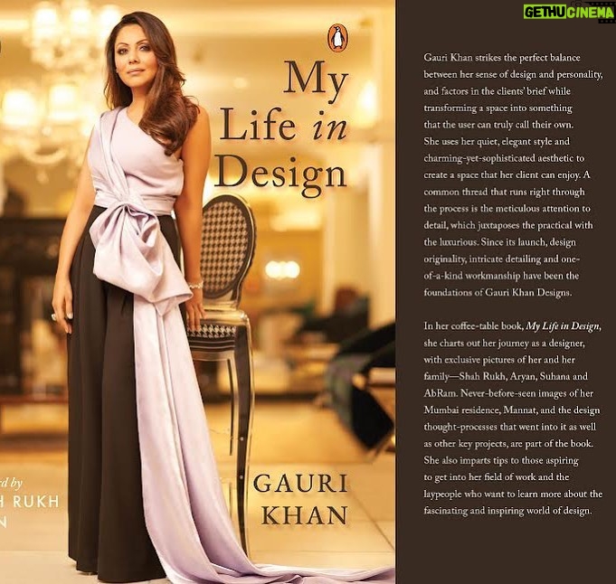 Gauri Khan Instagram - ‘My Life in Design’ now available @penguinindia @avigowariker