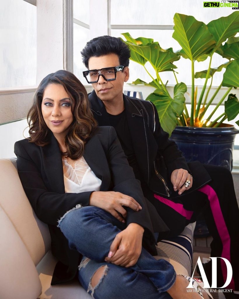 Gauri Khan Instagram - Drawing inspiration from @karanjohar’s work that he creates with his unique eye for design… here’s his newly designed bachelor pad! @archdigestindia