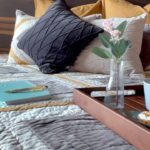 Gungun Uprari Instagram - “Sunday is the golden clasp that binds together the volume of the week.” Filling my humble abode with the vibgyor of sprightly colours of life with this vibrant bedcover by @saritahanda A luxury home design and decor brand that inspire everyone with their contemporary interpretations of age old craft techniques, which has been a prerequisite of adding grandeur to your lifestyle .... and enriching your experience of luxury...😊 #sunday #bedcover #saritahanda #comfort #gungunuprari