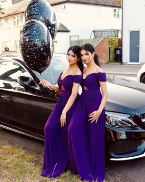 Ishveen Gulati Instagram - Blessed for another year🙏21st💜#teamvleenam #mirrortwins