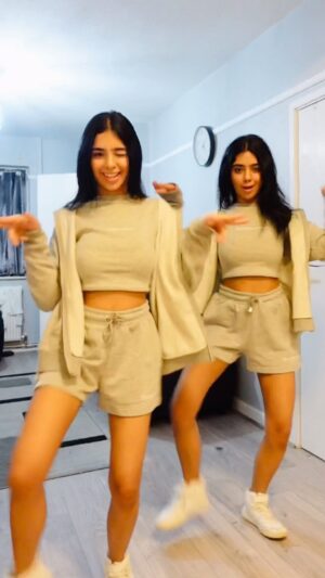 Ishveen Gulati Instagram - P PAA K!! This song is a vibe @listen2denny 💗

#teamvleenam #mirrortwins #twins #twin ✨