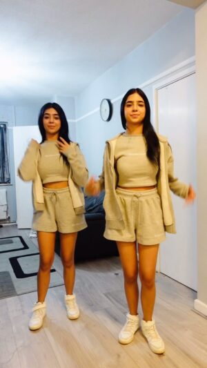 Ishveen Gulati Instagram - 🙈 #teamvleenam #mirrortwins #twins #twin 🤍