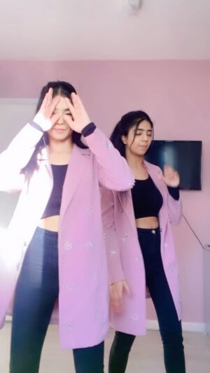 Ishveen Gulati Instagram - Blue Eyes X Kalastar💗 #teamvleenam #mirrortwins #twins #twin 💫