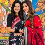 Jasmine Rath Instagram - Padoshi honeke bad bhi we meet at shooting sets only ♥️ #jasminerath #poonammishra
