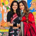 Jasmine Rath Instagram - Padoshi honeke bad bhi we meet at shooting sets only ♥️ #jasminerath #poonammishra