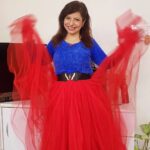 Jennifer Mistry Bansiwal Instagram - "I feel like I thrive in the red light." "Love and a red rose can't be hid." "Red has always been my color, because red stands out." "I always loved red... Ps- Got ready for society annual function... #jennifermistrybansiwal #jmb Hiranandani Garden Powai