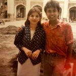Jennifer Mistry Bansiwal Instagram - JAB WE MET... Throwback to the pics of a month after we met in 1998, pics are from the trip to Mumbai visit when I came to apply for air hostess interview with Bobby (my then boy friend)... Never knew will end up in totally different profession and settling in Mumbai... the only thing constant is US @bobbybansiwal Ps... Coat I m wearing was borrowed from a friend #jennifermistrybansiwal #bobbybansiwal #mayurbansiwal #jmb #jennybobby #throwback #thursdaythrowback Mumbai, Maharashtra