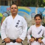 Jennifer Mistry Bansiwal Instagram - A very joyful moment for us...Lekissha turned golden brown belt today Thank you @baduumesh for the training... #jennifermistrybansiwal #Lekissha #lekisshamistrybansiwal #karate #jenissha #bobbybansiwal #mayurbansiwal Ville Parle East, Mumbai (Suburban)