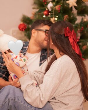 Juhi Godambe Instagram - This year Christmas is just extra special! 🎄🧸
Merry Christmas from us to you and your ❤️s 🥰