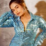 Kaavya Arivumani Instagram - Cause I’m icy 🦋🥶 Loving this series .,shot by @ikriosgokul Muah:@noormakeup_mehndi Costume :@shri_she Styling :@anand.aries #kaavya#kaavyaarivumani #instagram