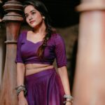 Kaavya Arivumani Instagram - Aura of poetry ,roses and galaxies🌌💜 Costume:@arudpa 📸@mickey__creations MUAH:@jeevya_makeoverartistry Jewel:@the_beta_girl #kaavya#kaavyaarivumani