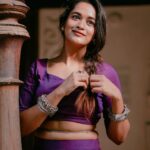 Kaavya Arivumani Instagram - Aura of poetry ,roses and galaxies🌌💜 Costume:@arudpa 📸@mickey__creations MUAH:@jeevya_makeoverartistry Jewel:@the_beta_girl #kaavya#kaavyaarivumani