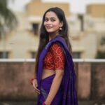 Kaavya Arivumani Instagram - Saree and me makes best pair🌸🥹❤️ @mahaasarees @sathyaphotography3 #kaavya#kaavyaarivumani