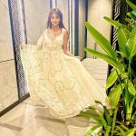 Kanchi Singh Instagram - Keeping our Indian traditions alive… One lehenga at a time. 🤍😉 #indianwear#lehenga#love . . Styled by:- @yashasvisingh19 Wearing:- @charmisdesign