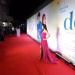 Kanikka Kapur Instagram - We are just getting ⭐️ted. So grateful! #donothefilm Styled by: @anamikajain__ Assisted by :@cosmo_bydivya Make up by : @khan_makeover_0001 Hair by : @supriya____tambe Outfit by : @worldofasra Jewellery by: @hybajewels Footwear by : @oceedeeshoes
