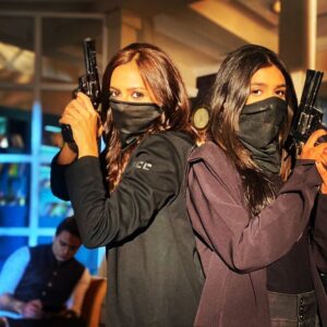 Karishma Sawant Instagram - Chintamani ji and the Gangster girls 🔫