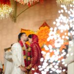 Karthika Nair Instagram - One month into our magical fairytale, one month of calling you officially mine! Here’s to a life time of exploring this glorious thing called life with you♥️ Thank you to everyone for your love and blessings🧿