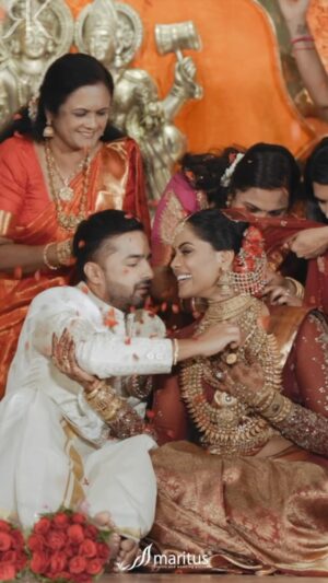 Karthika Nair Instagram - Embracing tradition, love, and timeless moments. Witness Karthika and Rohit’s magical bridal entry into forever. ✨👰🤵 #KarthikaRohitWedding #BridalEntryBliss 

 #RoHitchedKat

Venue: @udaypalace
Photography: @nadorafilms
Wedding Planner : @maritusweddings
Decor & Design : @maritusweddings
MUA: @vikas.vks.makeupartist | @abz_makeover 
Bridal Boutique : @fatiz_official | @noushifatiz 

@wedmegood @wedmegoodsouth @weddingvows.in @weddingsutra @bridesof_india @thebridesofindia @decorsutra @decordiyaa @dwp_congress 

#wedding #weddingphotography #weddingstyle #weddinginspiration #weddinginspo #weddingsaree #bridesofinstagram #bridesofindia #indianwedding #celebritywedding #karthikanair #keralawedding #weddingdecor #weddingvows #wedmegood #wedmegoodsouth #weddingsutra #explore #trending #reelsinstagram #reelitfeelit