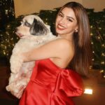 Khushi Kapoor Instagram – All I want for Christmas is cuddles🤍🐶🎄