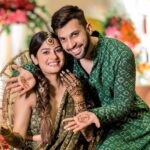 Krishna Mukherjee Instagram - Humari Mehndi 💚 Mehndi- @pinkymehndiart @bhavnamehndiartist Captured by- @israniphotography Style by- @stylebysugandhasood Event&decor- @jestbeauevents011