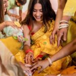 Krishna Mukherjee Instagram - Happy Poila Baisakh 💛 PC- @israniphotography