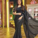Lipi Mohapatra Instagram - "Blak is the color of my love for you, 💕 For it is endless and never fades."❤️❤️❤️❤️ . . . #lipi #black #beautiful #sareelovers #saree #instafashion #feelitreelit #feeling #instalike #instalove #instareels #instagram