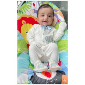 Loveleen Kaur Sasan Instagram - He’s has our whole heart & soul🤍🤍
Let me introduce our second Baby “Prince”🤴🧿

We love you to the sun & back .. coz the moon is too close & our love goes faaaar beyond that 🤍🤍
