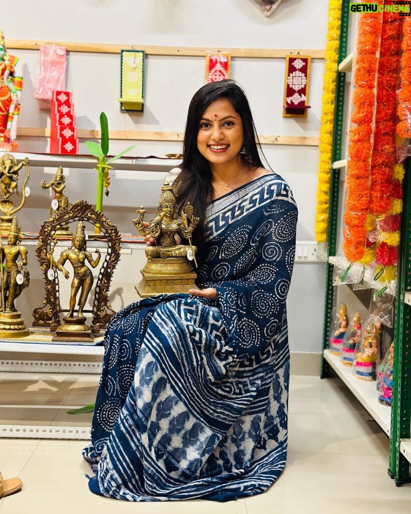 Madhumitha H Instagram - Divine ✨ Saree - @devismulmulcotton #cottonsaree #mulmul #mulmulsaree #smilemore #saree #divine
