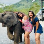 Madhumitha H Instagram - So here it comes! I agreed to the whole trip for this kutty @madhumitha.h_official. She is a beach gurl and i am a mountain wala 😉 and i lov animals. So i had an agreement with her to show me elephant 😝 but she failed it by mistake and i went mad 😠. So later today she tried harder and harder and took me there somehow but we ran out of cash, she pleaded, managed somehow within the money and i was flaunting ♥️♥️♥️ i even got mad that she didn’t click my pics properly so she asked for retake and clicked me again ♥️♥️♥️ em sorry babieeee and ilovuuu the most♥️♥️ never leaving ur side 🤣 cheers to many of my useless fights kuttieeeee🧿🧿🧿 always with u my pysch Aonang Elephant Sanctuary