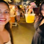 Madhumitha H Instagram – We made it  to the WORLDS BEST PARTY 🪩🎉🎊
Full moon party 🌖

#besties #fullmoonparty #kohsamui #thailand #girlstrip #party #worldsbestparty #love #justtwogirlshavingfun #balckandwhite #partytime Full Moon Party Koh Phangan
