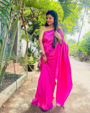 Mahalakshmi Shankar Instagram - I might have to wait, but never give up.

Beautiful Banarasi Tissue Saree From @diva_collections_1