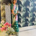 Mahalakshmi Shankar Instagram - Beautiful soft georgette saree from @anoos_collections.321 Jewellery from @jd.boutiques Blouse designed and stitched by @lakshmi_lv14