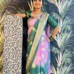 Mahalakshmi Shankar Instagram - Beautiful soft georgette saree from @anoos_collections.321 Jewellery from @jd.boutiques Blouse designed and stitched by @lakshmi_lv14