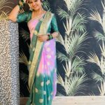 Mahalakshmi Shankar Instagram - Beautiful soft georgette saree from @anoos_collections.321 Jewellery from @jd.boutiques Blouse designed and stitched by @lakshmi_lv14