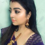 Mahalakshmi Shankar Instagram - Beautiful soft silk saree from @dd_sboutique Beautiful traditional matte finish jewellery from @jewellicious_joy Blouse from @lakshmi_lv14