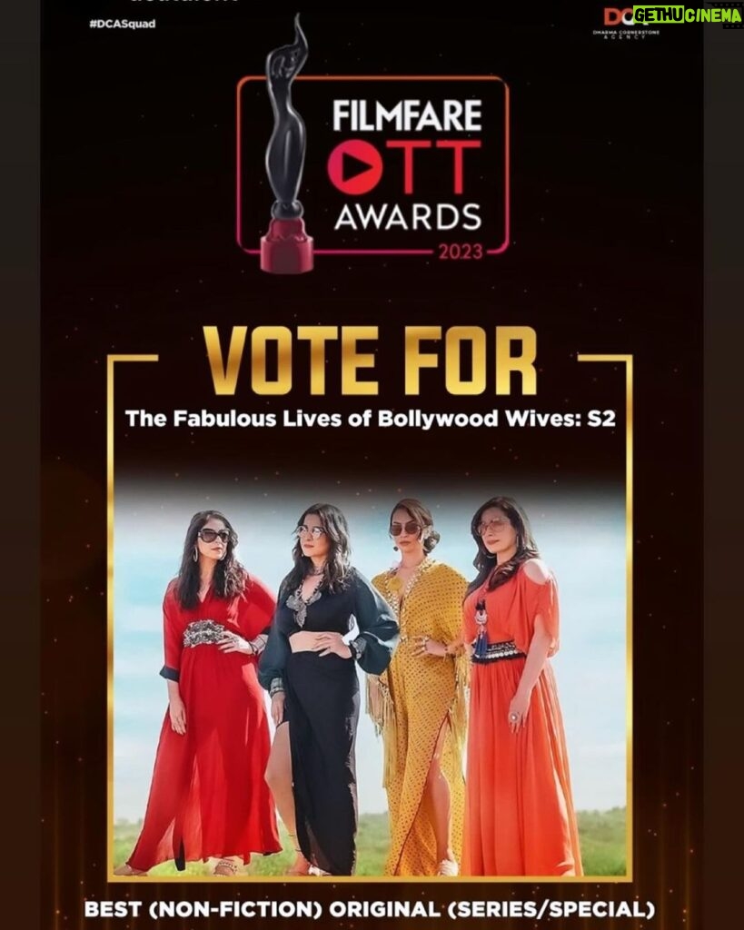 Maheep Kapoor Instagram - Show us love ❤️🥺😁 vote NOW , non fiction category ➡️➡️➡️➡️➡️🙋🏻‍♀️🙋🏻‍♀️➡️. https://www.filmfare.com/awards/filmfare-ott-awards-2023/vote#114