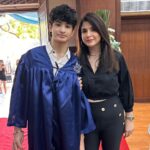 Maheep Kapoor Instagram - That’s my boy ❤️❤️❤️❤️ #ecolemondialeworldschool #ClassOf2023 #ProudMamaMoment 🤩❤️