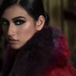 Malavika Jayaram Instagram - SCARLET• by @urviimantreh Hand crafted silk skirt, hand pleated corset and brushed velvet coat designed by @shimai_jayachandra Photography: @momentsbyzam Concept and Style direction: @rarimajayachandra MUA: @makeupibrahim Hair: @hairstylistmanohar #scarlet #urviimantreh #firstof2020 #couture #fashionrennaisance Chennai, India