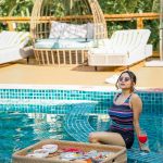 Manisha Rani Instagram - Life is better by the poolside.. Location - @romeolanetheboutiqueresort